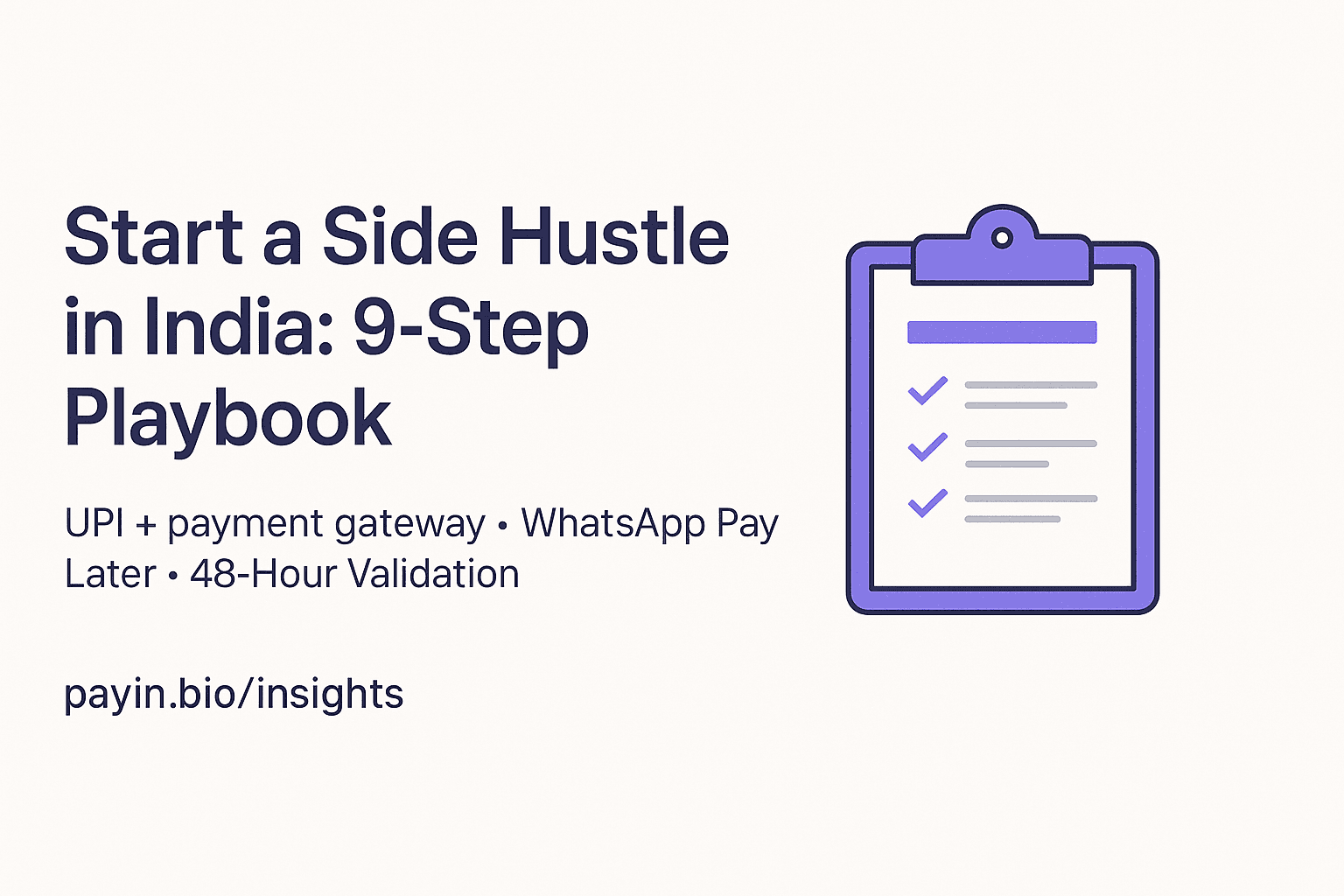 Side hustle 9-step illustration